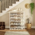 thumbnail image 5 of 6-Tier Metal Shoe Rack Organizer, Decorations For Home, Large Stable Stackable Shoe Tower, Room Decor, Suitable For Entrance Wardrobes, Bedroom Garages, Space Saving, 5 of 20