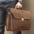 thumbnail image 2 of Formal Business Bag Genuine Leather Briefcase Bag For 15 Inch Notebook Pc Computer Bag Cowhide Messenger Bags For Male, 2 of 5