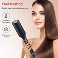thumbnail image 2 of Adjustable Temperature Hair straightener Clipper Wide Plate Iron Fluffy Electric Clipper, 2 of 7