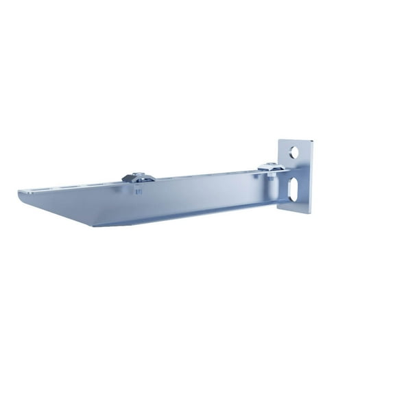 Electro Zinc Plated Wire Mesh Cable Tray bracket, Silver Steel, T-shaped, Wall Mount, 300mm, 4 pack