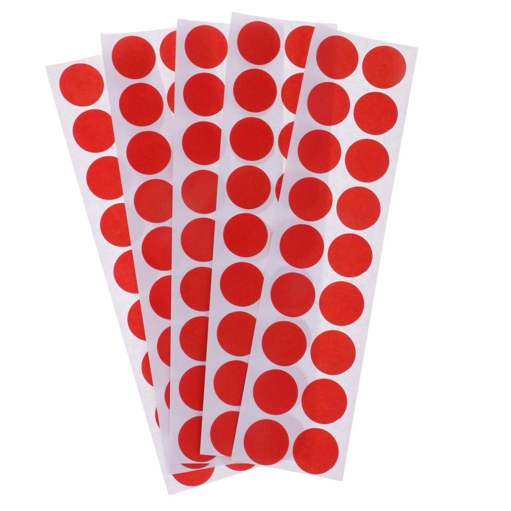 1800pcs Shooting Target Stickers Adhesive Round Pasters Paper Sticker Red 