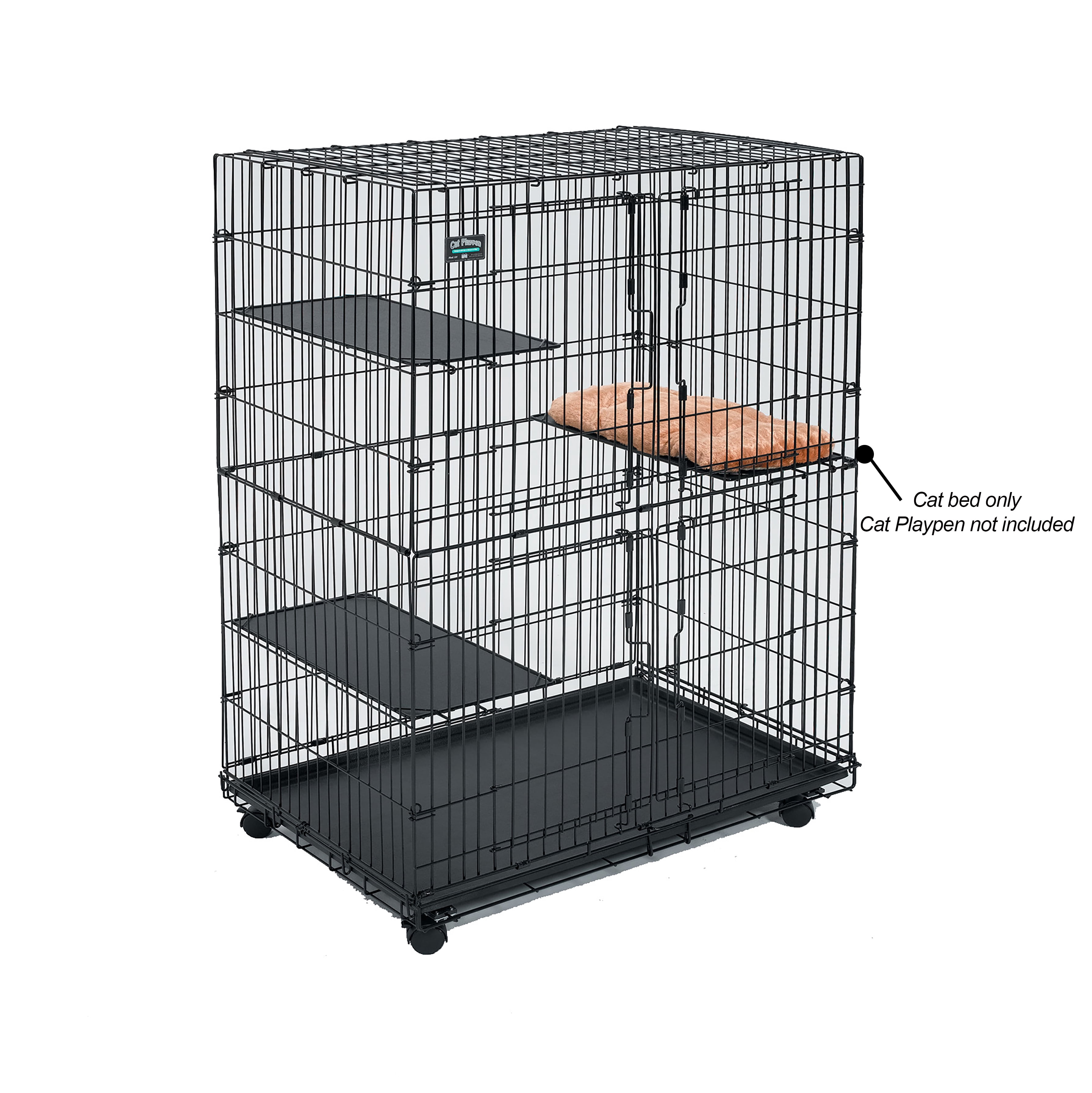 Plush Cat Bed for MidWest Cat Playpen Model 130