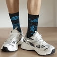 thumbnail image 6 of Fuzoiu Spacecraft Print Athletic Crew Socks for Men & Women,Casual Crew Socks,Above Ankle Crew Socks for Business, Casual, 6 of 6