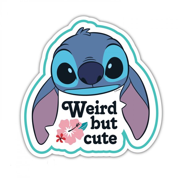 Lilo & Stitch 887419 Stitch Wierd But Cute Car Window Vinyl Decal