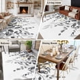 thumbnail image 5 of 5x8 Area Rugs for Living Room, Grey Eucalyptus Non Slip Area Rugs for Kitchen Bedroom Entryway, Watercolor Spring Weeping Botanical Washable Carpet Runner Rug Floor Mats for Bedroom Home Decor, 5 of 8