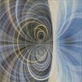thumbnail image 1 of Ahgly Company Machine Washable Indoor Square Transitional Blue Gray Area Rugs, 3' Square, 1 of 7