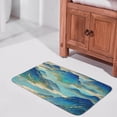 thumbnail image 4 of Bath Mats for Bathroom Blue and Gold Decor Mountain Printed Floor Bath Rugs Machine Washable Bathmat Carpet Rug Room Decor for Shower Floor 16 X 24 inch, 4 of 8