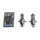 thumbnail image 1 of 2 Pcs 9006 H4 Hb4 H7 H8 H9 H11 Universal Auto Rgb Atmosphere Lamp 5050 Led Lights Car Products Accessories With Remote Control, 1 of 5
