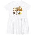 thumbnail image 3 of Inktastic Sweet As Can Bee Cute Bee Pun Girls Toddler Dress, 3 of 5