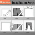 thumbnail image 7 of Homearda Magnetic Screen Door Fiberglass-New 2019 Upgraded Magnets & Strengthen Top Never Ripped-Durable Fiberglass Mesh Curtain with Weights in Bottom-Full Frame Magic Seal-Fits Door up to 36''x82'', 7 of 7