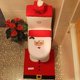 thumbnail image 3 of Funda de asiento de inodoro Happy Santa, 3 uds., funda de tanque y conjunto de alfombra antideslizante-Baño Navidad Decora Feliz Sencillez, 3 of 5