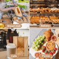 thumbnail image 4 of HLONK 20 Bread Bags with Reusable Ties - Homemade Sourdough Bread Storage Bags Brown Paper Bagel Loaf Bakery Bags with Window Toast Bags with Resealable Ties Disposable Baked Goods Sale P, 4 of 5