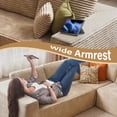 thumbnail image 6 of XIZZI U-Shape Modular Sectional Sofa Couch, 27" Deep Seat Modern Minimalist Couches for Living Room, Beige, Style 5, 6 of 7