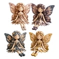 thumbnail image 2 of Fairy Patchwork Sewing DIY Craft Kit, Floral Fabric Elf Doll Making Set with Butterfly Wings, Complete Starter Supplies for Beginner Handmade Home Decor (C), 2 of 8