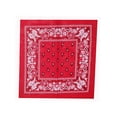 thumbnail image 1 of Foulard Bandana en Coton Cowboy Paisley Unie, Paisley Rouge, 1 of 1