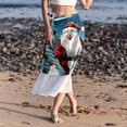 thumbnail image 6 of Snowman Stylish Chiffon Women's Summer Beach Dress with Polyester Straps, 6 of 6