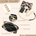 thumbnail image 3 of FORMRS Women Crossbody Purse with Chain Strap Vegan Leather Shoulder Handbag, Geometric Pattern, 3 of 7