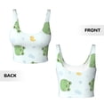 thumbnail image 5 of Picia Kawaii Frogs Sports Bra for Women,Padded Strappy Sports Bras Medium Support Yoga Bra with Removable Cups,Running Yoga Bra-XX-Large, 5 of 9