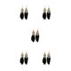 thumbnail image 3 of Sonducket Pendientes creativos con cuentas Pendientes colgantes de gota larga para joyería de mujer negro Type2 NO2, 3 of 6