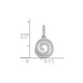 thumbnail image 2 of 1/6 Carat (Ctw) Diamond Swirl Pendant Necklace in 14K White Gold with Chain, 2 of 4
