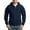 Navy, variant on Bibifish Mens Hoodies Fall Soft Drawstring Long Sleevefull Zip Hoodies Casual Solid Color Oversized Work Sports Hooded Jackets With Pockets