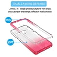 thumbnail image 5 of LG Stylo 6 Case, Takfox Anti-Scratch Shockproof 2-in-1 Hybrid Impact Gradient Transparent Back TPU Cover w/ [2 Pack] Tempered Glass Screen Protector Bumper Clear Phone Cases for LG Stylo 6, Red, 5 of 7