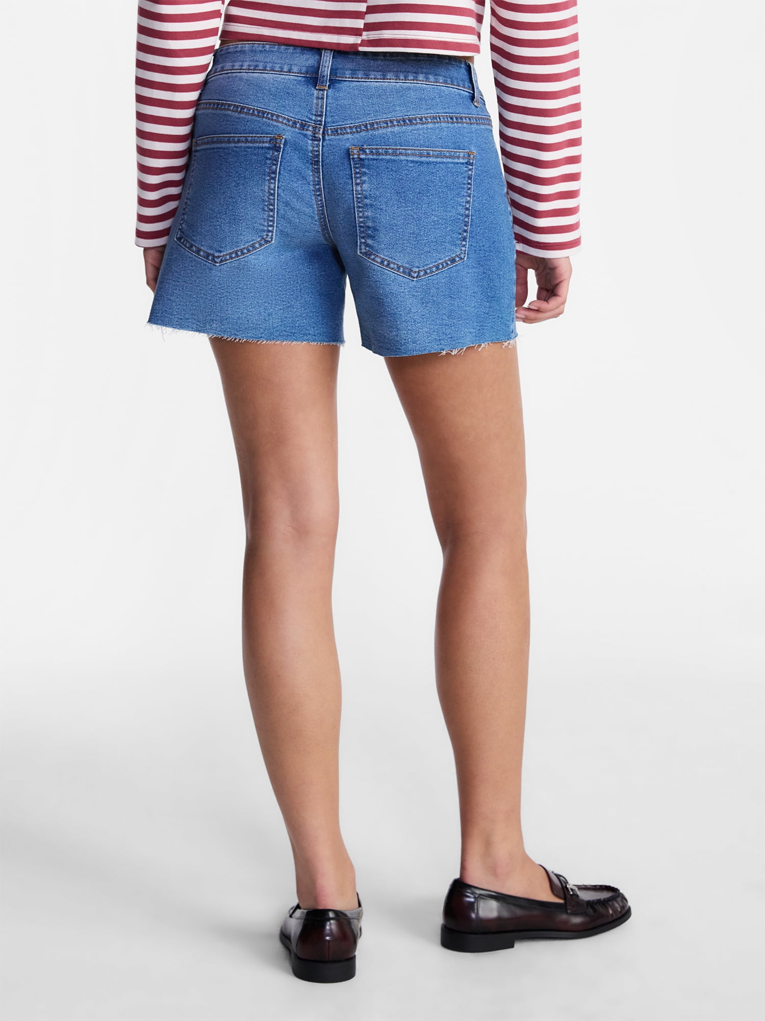 No Boundaries Relaxed Fit Shorts, 5" Inseam, Women's 00-20