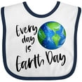 thumbnail image 3 of Inktastic Every Day is Earth Day Boys or Girls Baby Bib, 3 of 4