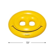 72 Water Sports Inflatable Smiley Face Island 2-Person Swimming Pool Raft