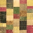 thumbnail image 1 of Ahgly Company Indoor Square Patchwork Brown Transitional Area Rugs, 5' Square, 1 of 4