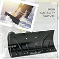 Outsunny Snow Shovel Rolling Pusher with 29'' Blade, Wheels & Tilt