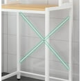 thumbnail image 5 of 3 Tiers Over The Washer and Dryer Storage Shelf, Bathroom Storage Shelf with Adjustable Feet Freestanding Storage Rack Wooden Laundry Rack Shelf for Kitchen Bathroom, 5 of 16