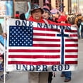 thumbnail image 2 of Cayyon Jesus Flag 3x5Feet One Nation Under God American Grommet Flag Banner with 2 Brass Grommets, 2 of 4