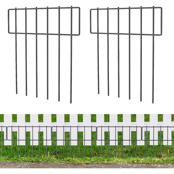 Garden Fence Animal Barrier Fence 2Pack,No Dig Fence for Dogs Rabbits