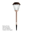 thumbnail image 3 of Pure Garden Set of 8 Stainless-Steel Solar-Powered Outdoor Lights (Copper), 3 of 7