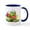 White/Navy Inside, variant on CafePress - Blushing Frog Mug - 11 oz Ceramic Mug - Novelty Coffee Tea Cup