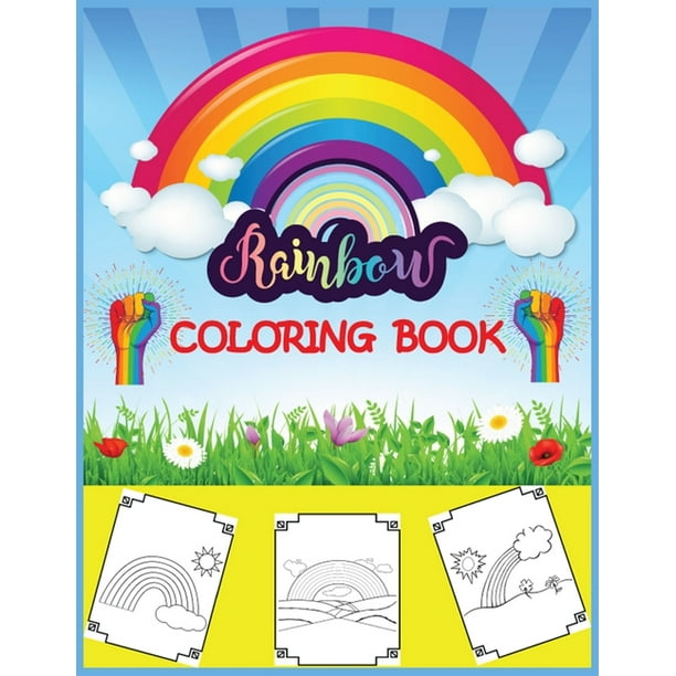 Download Rainbow Coloring Book Big Simple And Easy Rainbow Coloring Book For Kids Girls And Toddlers Large Pictures With Cute Rainbows Stars Wings Paperback Walmart Com Walmart Com