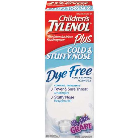 McNeil Tylenol Children's Plus Cough & Stuffy Nose, 4 oz