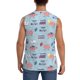 thumbnail image 4 of Balery Brain Training Camisetas sin mangas para hombre, absorbe la humedad y protege contra el mal olor.-Large, 4 of 7