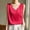 Wine, variant on Women's Tank Tops Under $10 Free Shipping Lightweight On Sale New Solid Color Sleeveless V-neck Pullover Casual Top