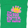 thumbnail image 4 of Inktastic I'm the Big Sister to Twins. Girls Baby Bodysuit, 4 of 5