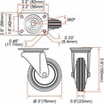 thumbnail image 2 of Goma giratoria Caster Wheels Online Best Service, paquete de 12 unidades, 3, 2 of 9