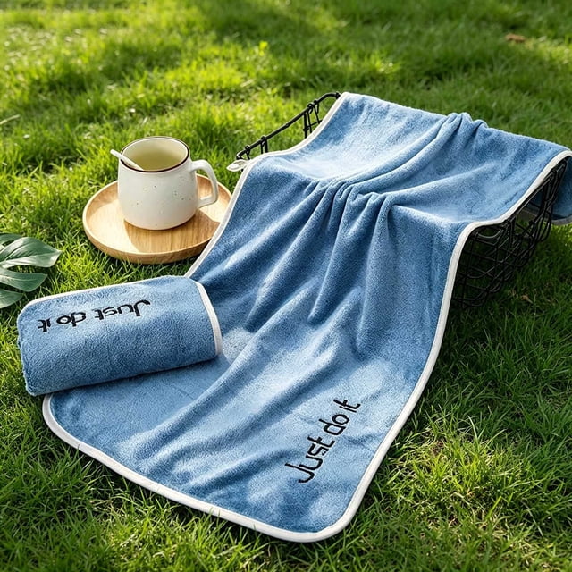 Fleece Face Towel Microfiber Bath Towel For Home Bathroom Shower Daily Use