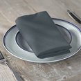 thumbnail image 1 of LA Linen 10-Pack Polyester Poplin Napkins 17 by 17-Inch, Dark Grey, 1 of 2
