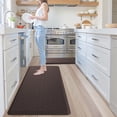 thumbnail image 4 of GALMAXS7 Kitchen Mat Anti Fatigue Cushioned Non Slips Kitchen Rugs and Mats Comfort Foam Floor Mat for Standing,20"x30"+20"x60",Brown, 4 of 10