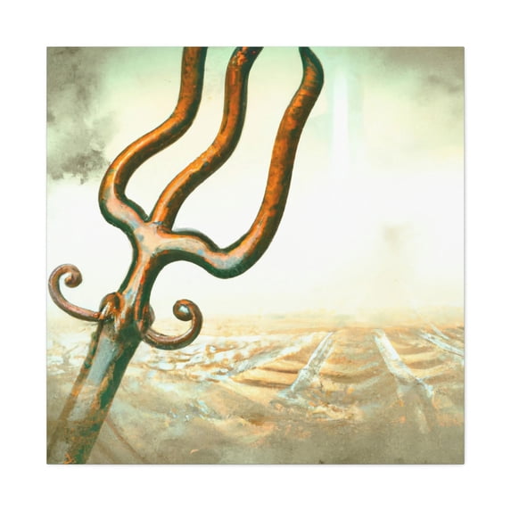 Pitchfork in Baroque. - Canvas