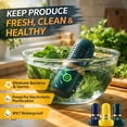 thumbnail image 2 of 2026 Produce Cleaner Device - Produce Purifier, Fruit Cleaner Device, Vegetable Seafood Cleaners, USB Wireless Food Purifier, Ultrasonic Fruit and Vegetable Cleaners Washing Machine (Blue), 2 of 7