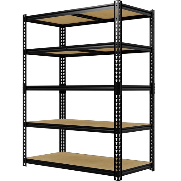 Storage Shelves 5 Tier Metal Shelving Unit 1325 lbs Heavy Duty Wire Rack with Adjustable L Shaped Shelves for Home Pantry Garage Warehouse Office Basement