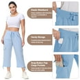 Crz Yoga Leggings FitsT4 Women's Wide Leg Hiking Capris - UPF50+ Quick Dry Water Resistant (21" Inseam) Colorfulkoala Legging