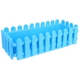 thumbnail image 3 of Worgeous Fence Flower Pots Rectangular Succulent Planting Pot Blue Resin 1Set, 3 of 8